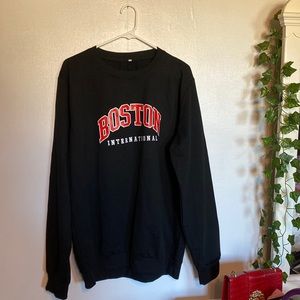 Shein Black and red crew neck sweatshirt, size XXL